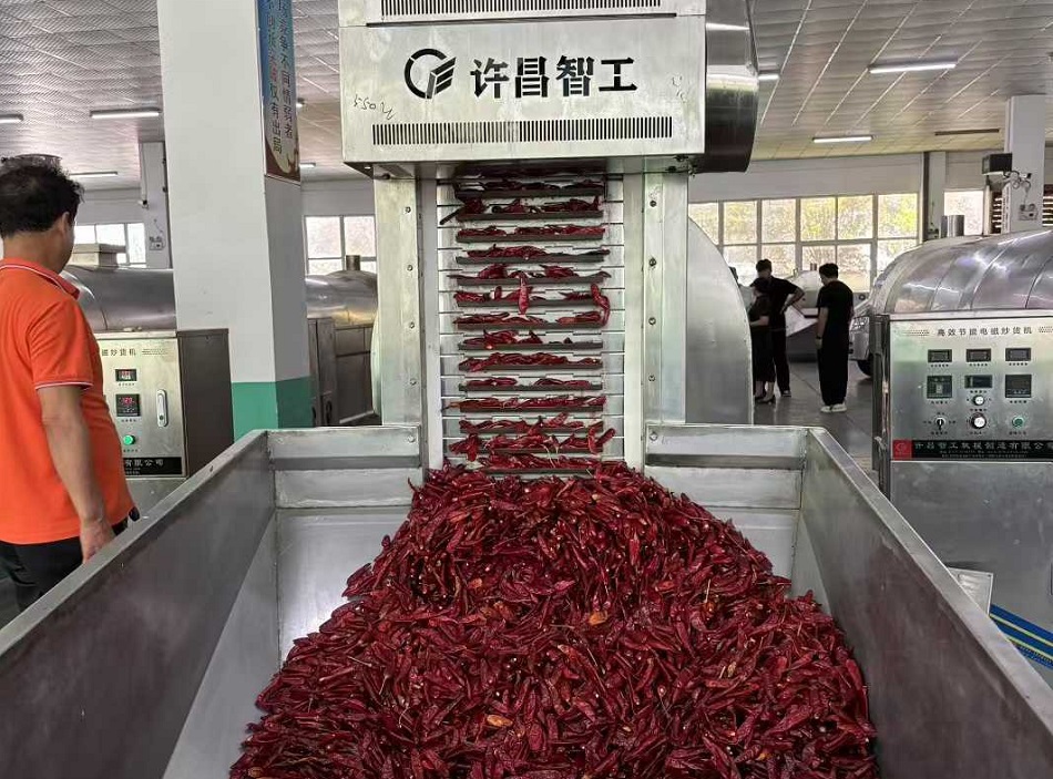 電磁流水線炒貨機